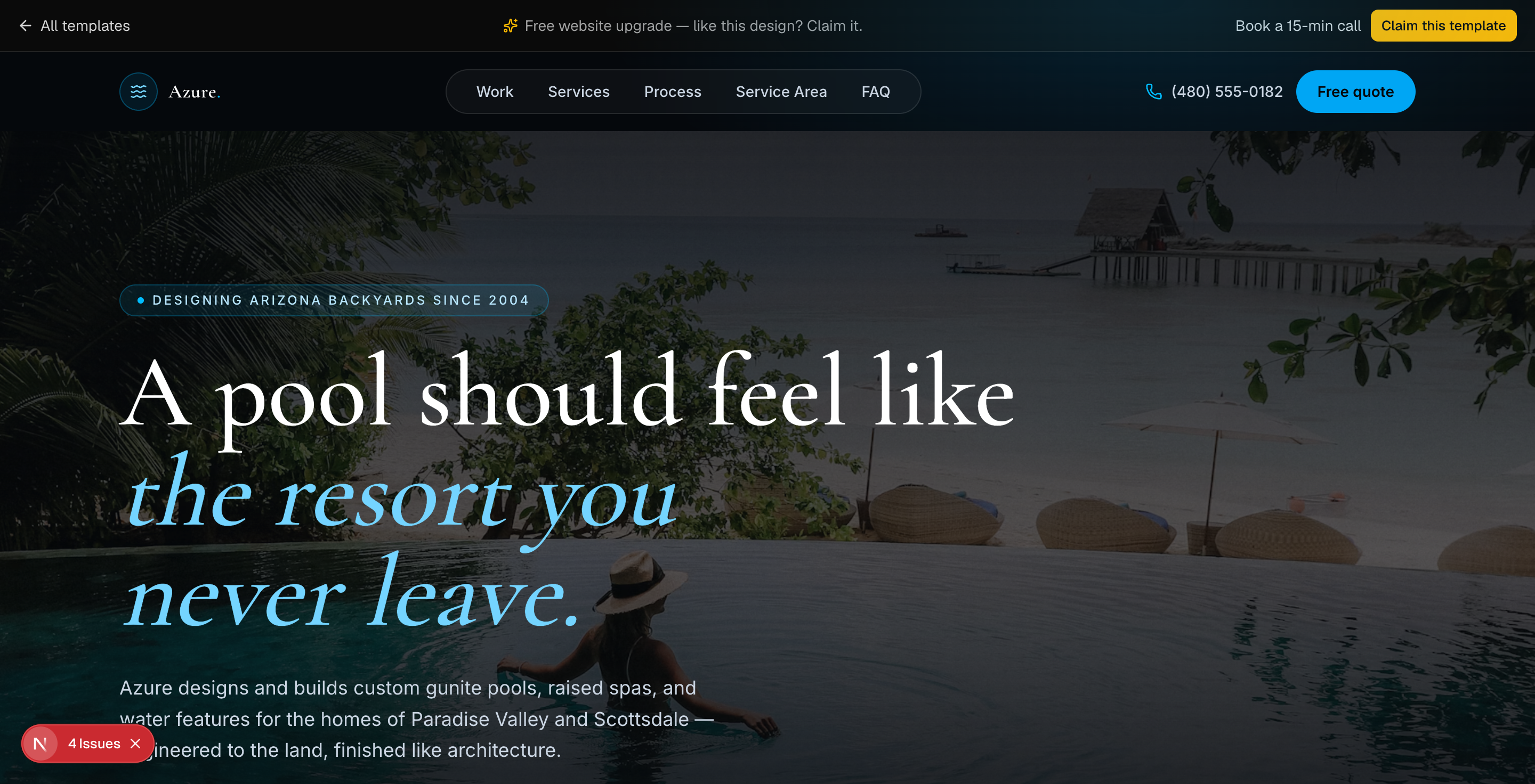 Azure Pools & Spa preview