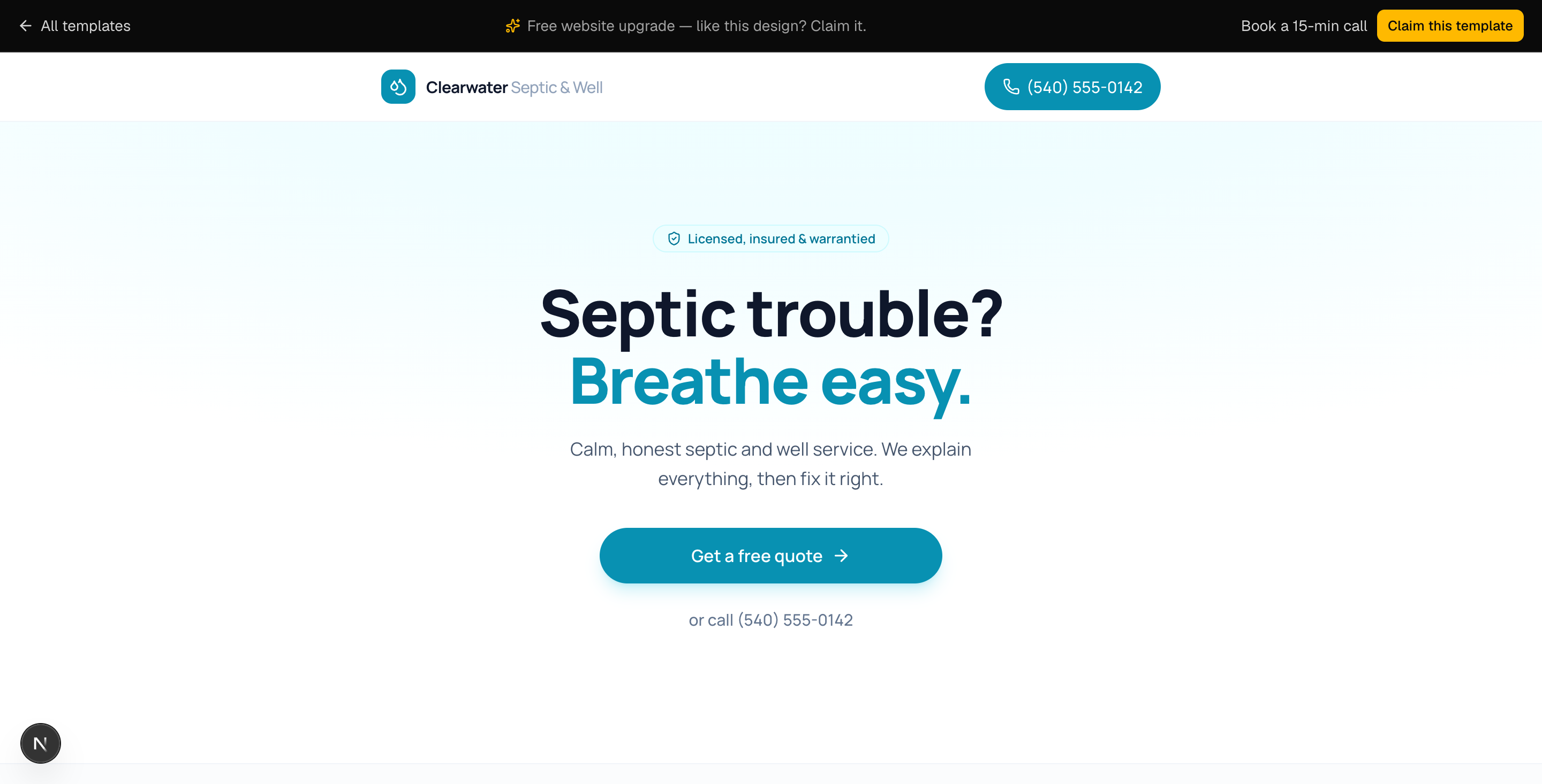 Clearwater Septic & Well preview