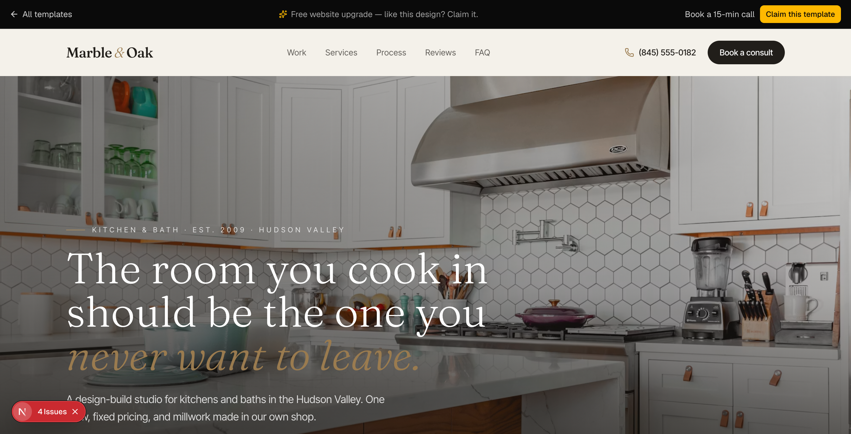 Remodeling template preview