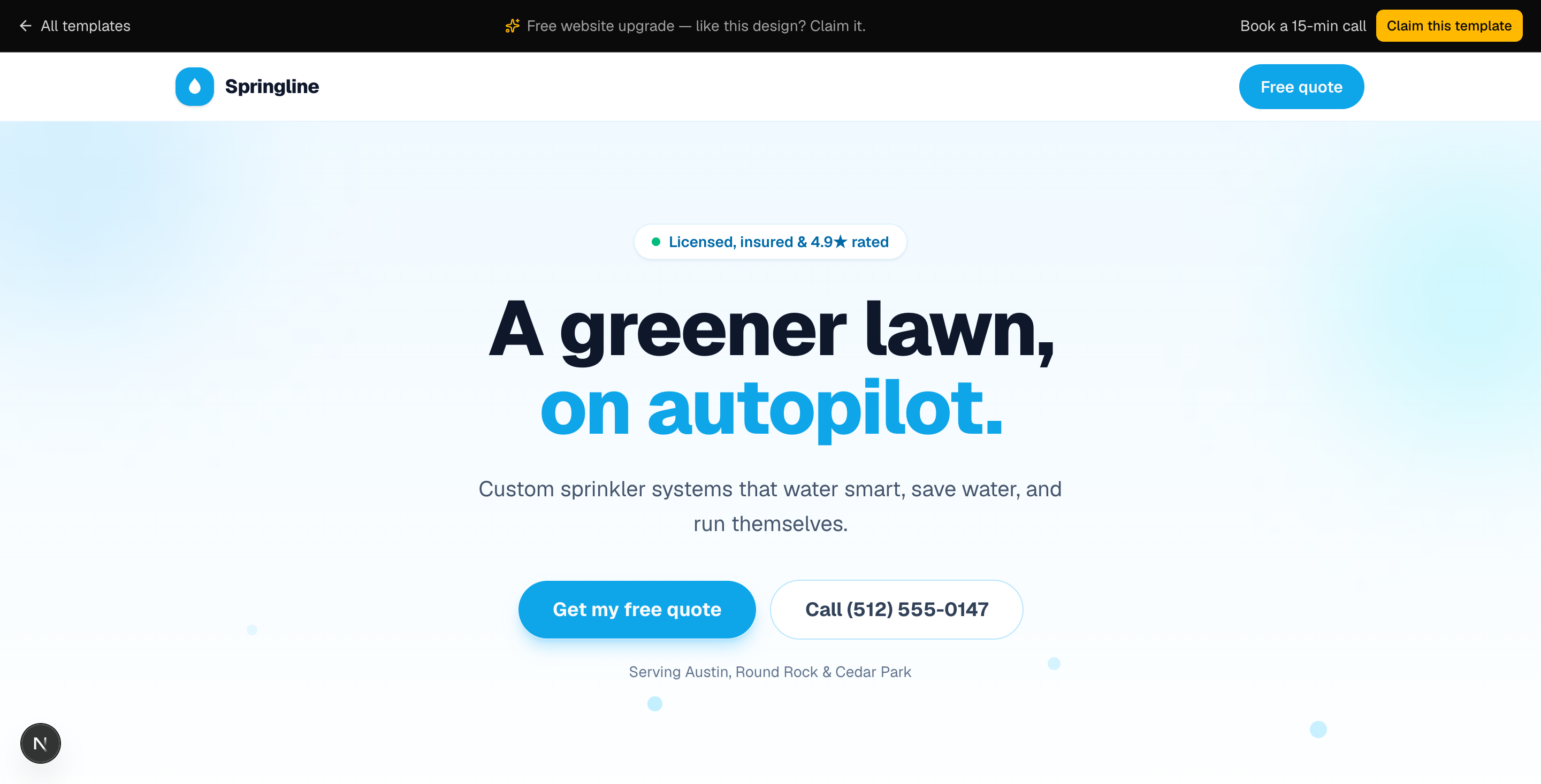 Springline Irrigation preview