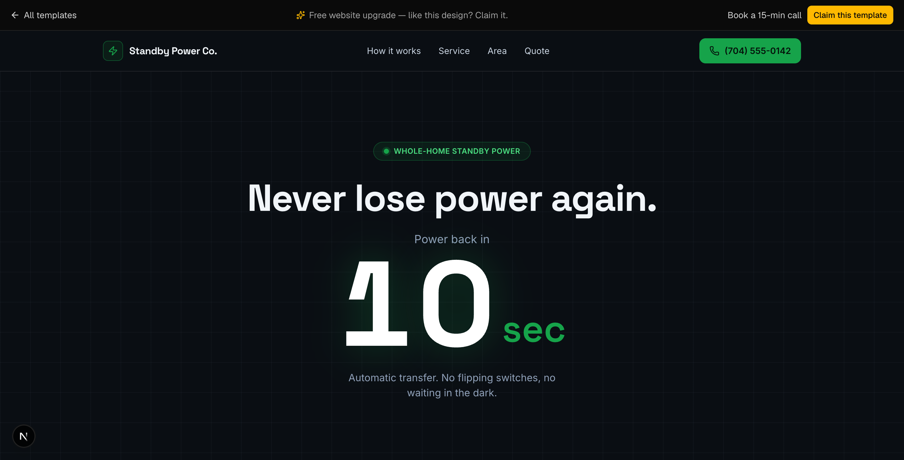 Standby Power Co. preview